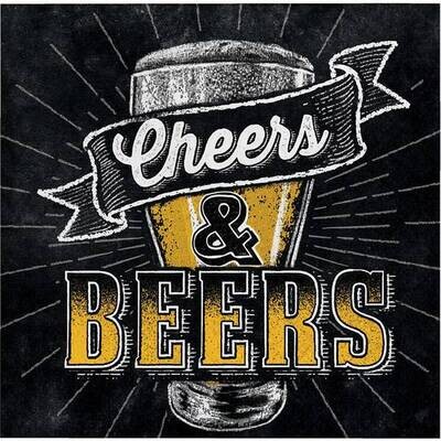 Napkins Bev - Beers and Cheers
