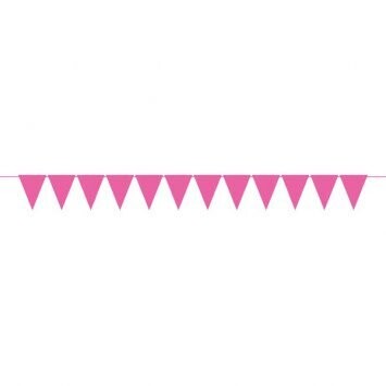 Banner- Mini - Paper Pennant - Pink-15ft