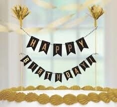 Cake Picks- Happy Birthday- 1pc
