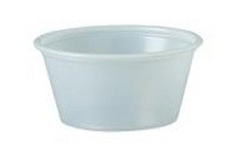Translucent Plastic Portion Containers 3.25 OZ. 250pk