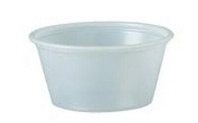 Translucent Plastic Portion Containers 3.25 OZ. 250pk