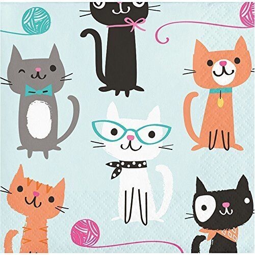 Beverage Napkins- Purr-fect Party