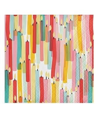 Beverage Napkins- Celebrate-Candles- 24pk-3ply
