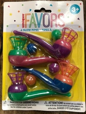 Favors - Blow Pipes- 4pk