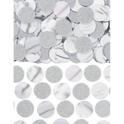 Confetti - Silver Glitter &amp; Foil Circles 2.25oz