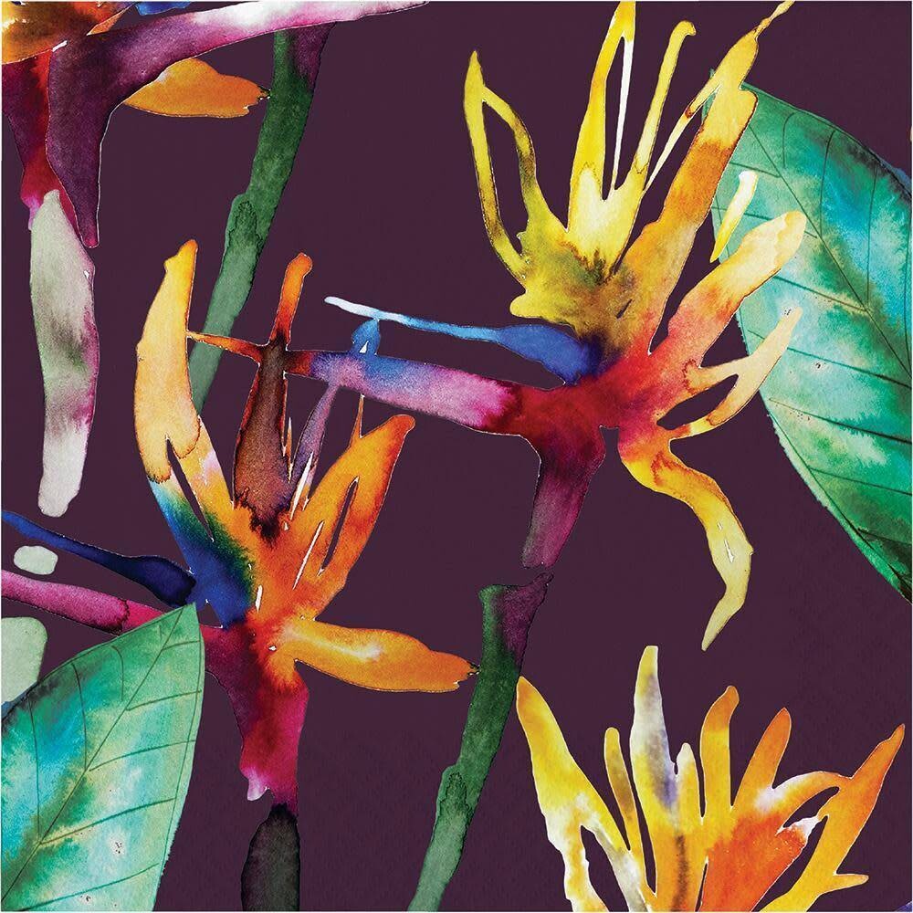 Beverage Napkins- Bold Tropics Pradise- 24pk-3ply
