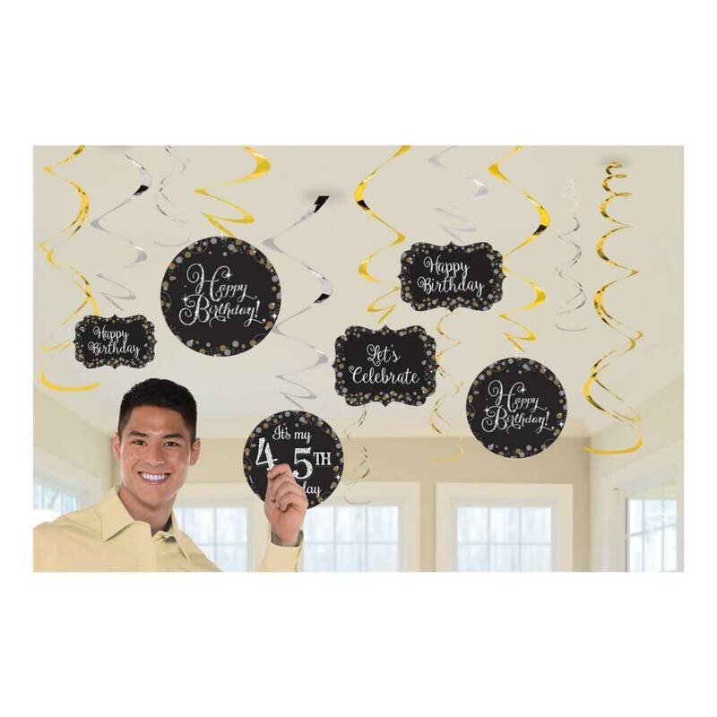 Add-Any-Age- Swirl Decorations- 12pcs