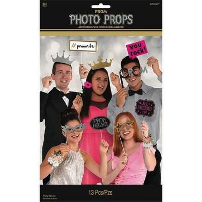Photo Booth Props- Prom- 13pcs