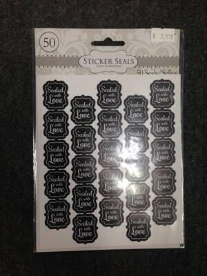 Sticker Seals-Sealed with Love-50pk