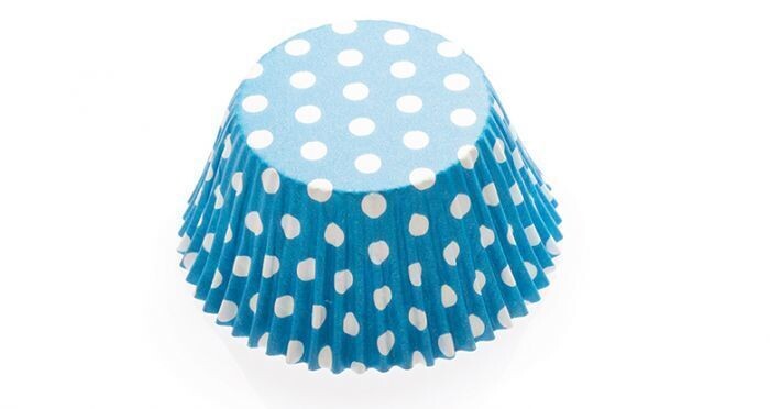 Baking Cups-Carribean Blue Polka Dots-2&#39;&#39;-75pk