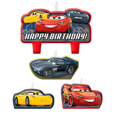Candle Set - HBD Cars