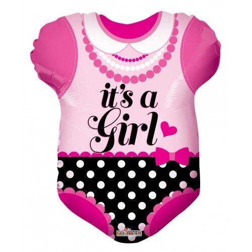 Foil Balloon - Pink Baby Outfit 18&quot;