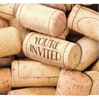 Invitations- Sip Sip Hooray- 8pk