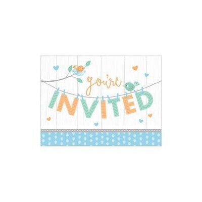 Invites - Hello Baby Boy- 8pk