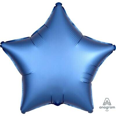 Foil Balloon - Azure - Satin Luxe Star - 18&quot;