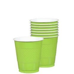 Cups Plastic Kiwi 16oz. (20 pk)