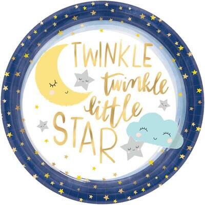 Dinner Paper Plates- Twinkle Little Star- 8pk-10.5&quot;