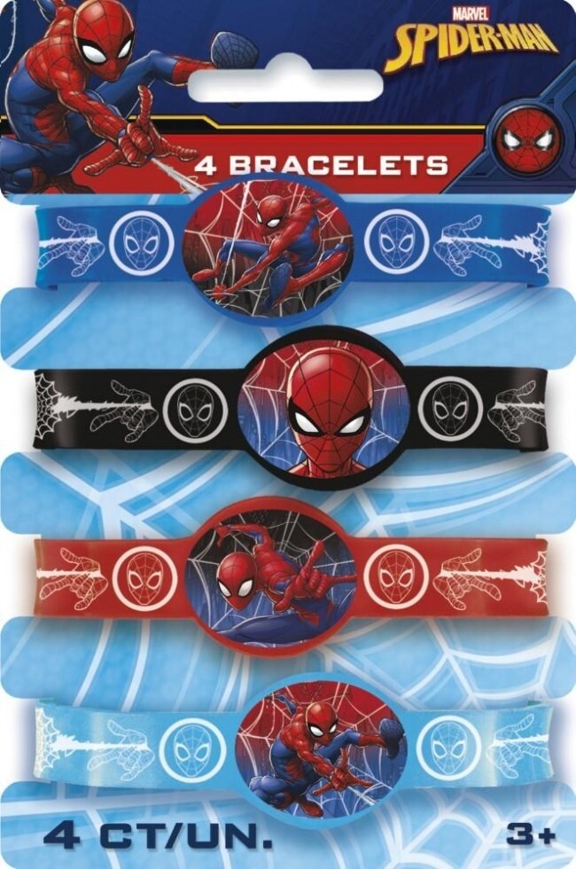 Stretch Bracelet-Spiderman- 4pcs