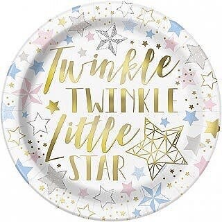 Luncheon Paper Plates-Twinkle Twinkle Little Star