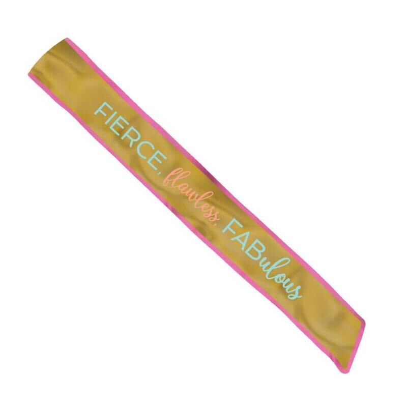 Fabric Sash- Confetti Fun- 1pc