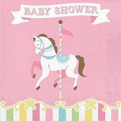 Luncheon Napkins- Carousel- 16pk-2ply