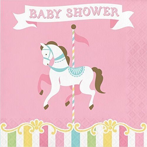 Luncheon Napkins- Carousel- 16pk-2ply