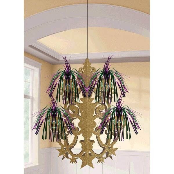 Mardi Gras Firework Chandelier Decoration