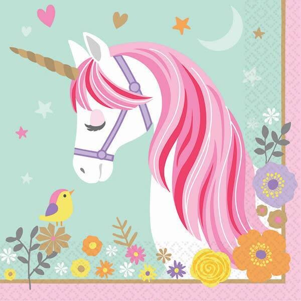 Luncheon Napkins- Magical Unicorn