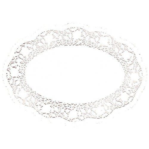 Doilies-Oval-White-10.25&quot;x14&quot;
