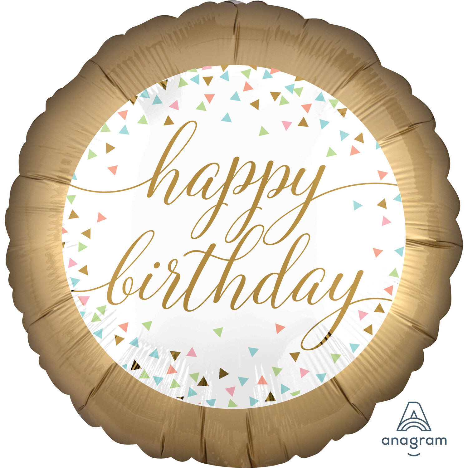 Foil Balloon- Happy Birthday- Confetti Fun- 18&quot;