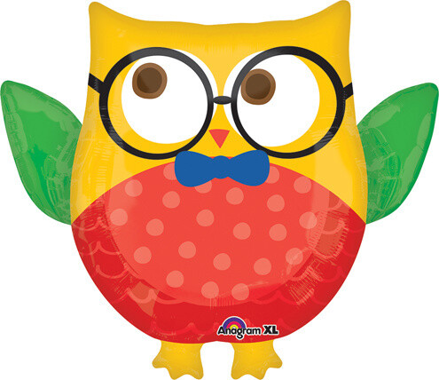 Foil Balloon-Supershape-Wise Owl