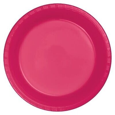 Plastic Plates - Hot Magenta - Bev - 7&quot; (20PK)