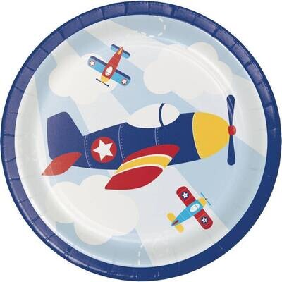 Beverage Plates- Lil&#39; Flyer Airplane- 8pk
