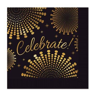 Lunch Napkins- Celebrate- 16pk/2ply