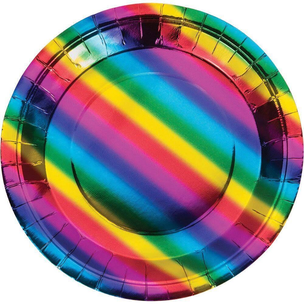 Lunch Paper Plates- Holographic- 8pk/9&quot;- Discontinued
