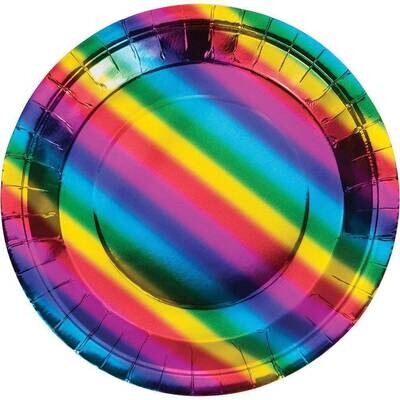 Lunch Paper Plates- Holographic- 8pk/9"- Discontinued
