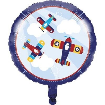 Foil Balloon- Lil&#39; Flyer Airplane- 18&quot;