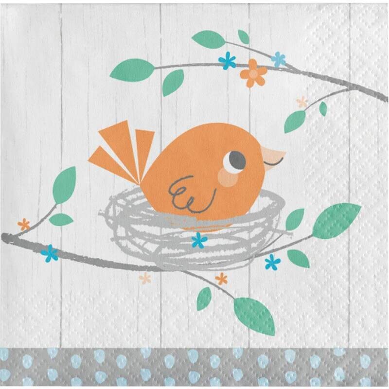 Beverage Napkins- Hello Baby Boy- 16pk-2ply