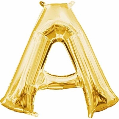 Foil Balloon-Air Fill-Letter "A"-Gold