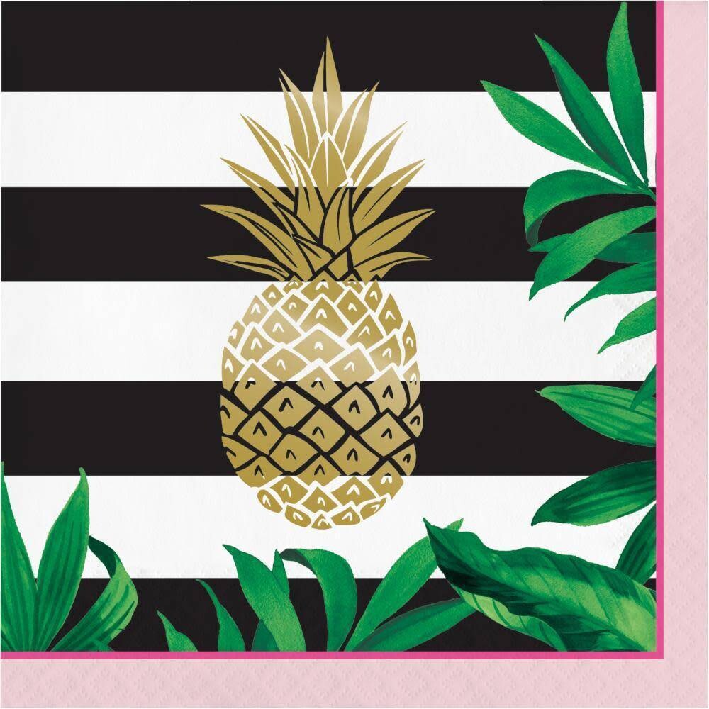 Luncheon Napkins- Pineapple Wedding- 16pk-3ply