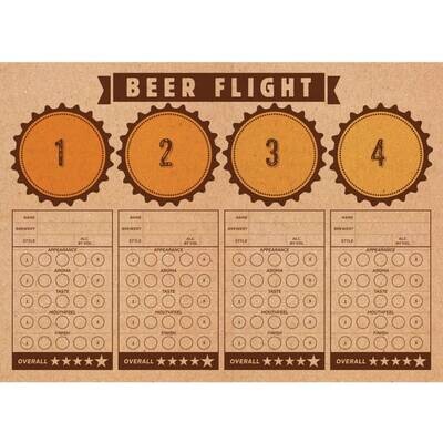 Placemats-Beer Flight-Cheers and Beers-24 Count
