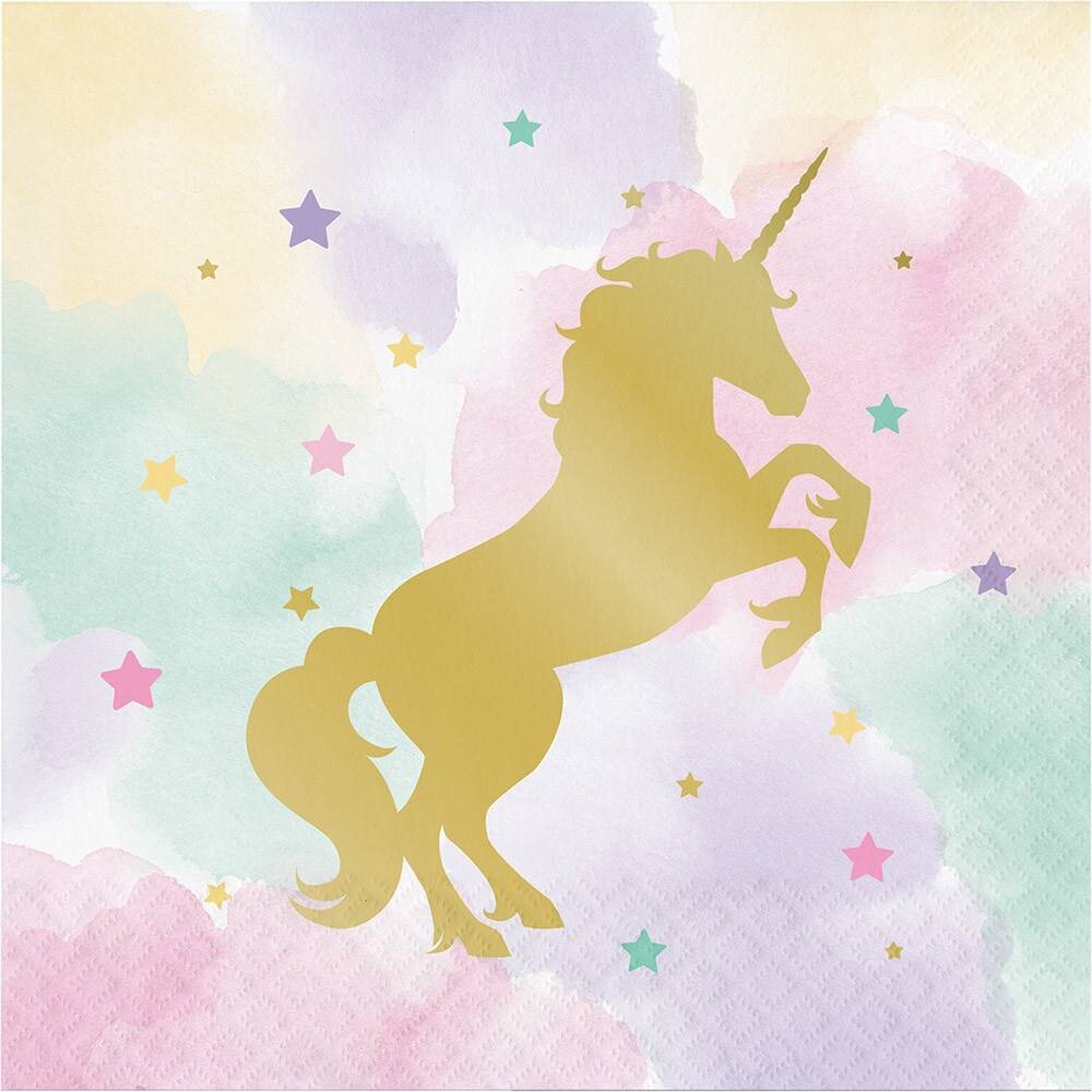 Napkins - LN - Unicorn Sparkle - 16pkg - 3ply