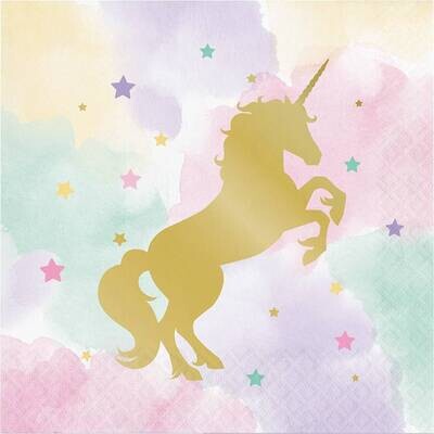 Napkins - LN - Unicorn Sparkle - 16pkg - 3ply