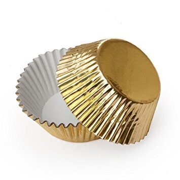 Baking Cups-Foil-Gold-2&#39;&#39;-24pk