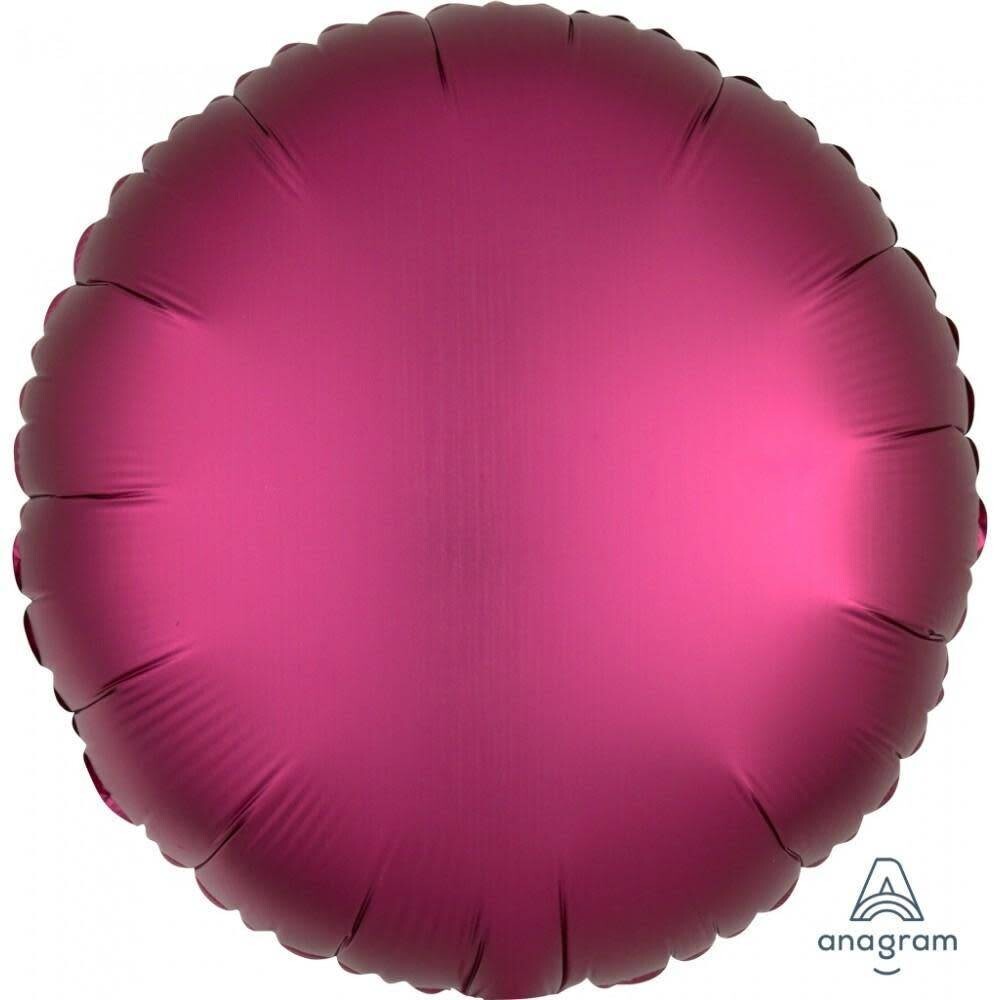 Foil Balloon - Pomegranate - Luxe Round - 17&quot;