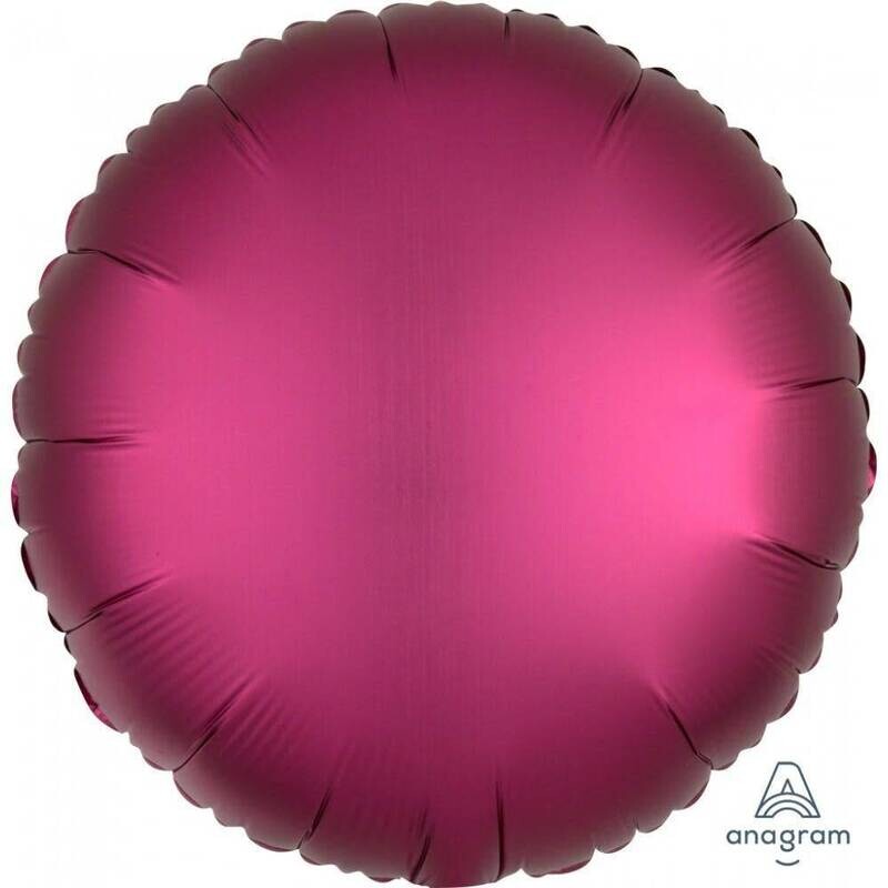 Foil Balloon - Pomegranate - Luxe Round - 17&quot;