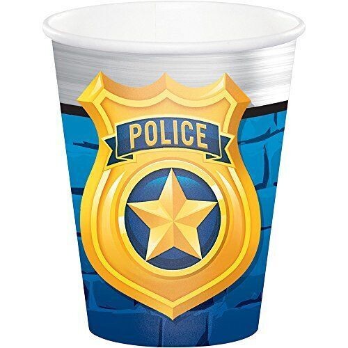 Cups-Police Party-9oz-8pk-Paper