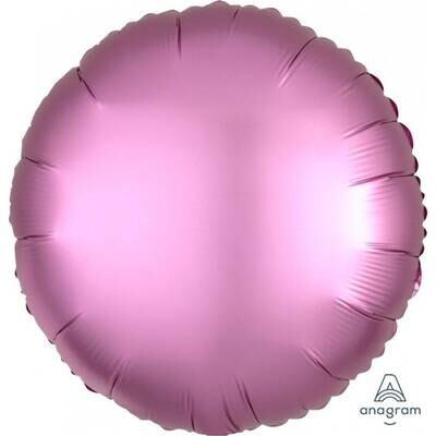 Foil Balloon - Flamingo Satin - Luxe Round - 17"