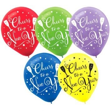 Latex Balloons - Happy New Year