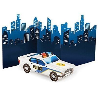 Centerpiece-3D Police Car-27&#39;&#39;x11.27&#39;&#39;